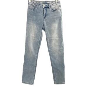 Laurie Felt Knit Clean Jean - Slim Leg - Light Wash - Small